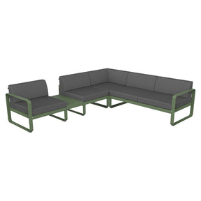 BELLEVIE MODULAR SOFA COMPOSITION 3A-FLANNEL GREY CUSHION