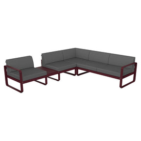 BELLEVIE MODULAR SOFA COMPOSITION 3A-FLANNEL GREY CUSHION