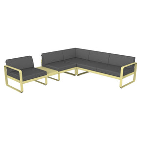 BELLEVIE MODULAR SOFA COMPOSITION 3A-FLANNEL GREY CUSHION