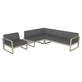BELLEVIE MODULAR SOFA COMPOSITION 3A-FLANNEL GREY CUSHION