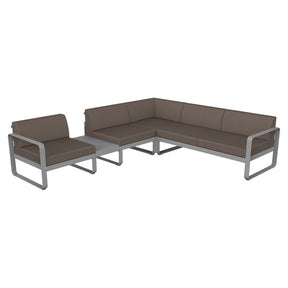 BELLEVIE MODULAR SOFA COMPOSITION 3A-TAUPE GREY CUSHION