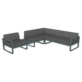 BELLEVIE MODULAR SOFA COMPOSITION 3A-FLANNEL GREY CUSHION