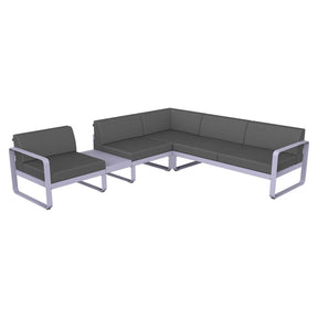 BELLEVIE MODULAR SOFA COMPOSITION 3A-FLANNEL GREY CUSHION