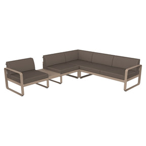 BELLEVIE MODULAR SOFA COMPOSITION 3A-TAUPE GREY CUSHION
