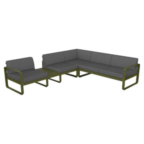 BELLEVIE MODULAR SOFA COMPOSITION 3A-FLANNEL GREY CUSHION