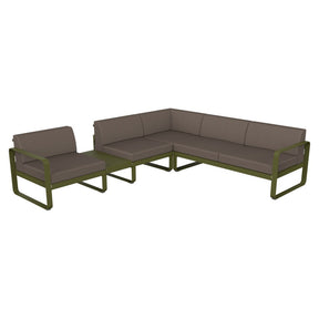 BELLEVIE MODULAR SOFA COMPOSITION 3A-TAUPE GREY CUSHION