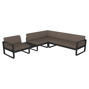BELLEVIE MODULAR SOFA COMPOSITION 3A-TAUPE GREY CUSHION