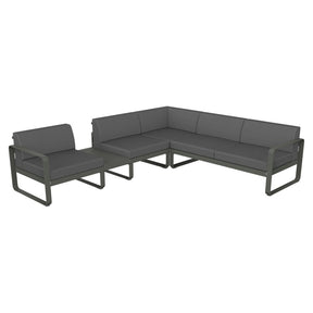BELLEVIE MODULAR SOFA COMPOSITION 3A-FLANNEL GREY CUSHION