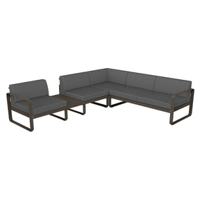 BELLEVIE MODULAR SOFA COMPOSITION 3A-FLANNEL GREY CUSHION