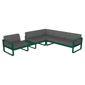 BELLEVIE MODULAR SOFA COMPOSITION 3A-FLANNEL GREY CUSHION