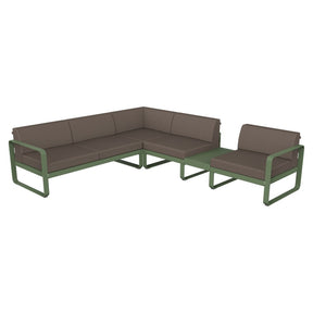 BELLEVIE MODULAR SOFA COMPOSITION 3B-TAUPE GREY CUSHION
