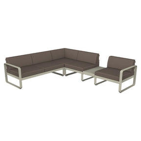 BELLEVIE MODULAR SOFA COMPOSITION 3B-TAUPE GREY CUSHION