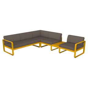BELLEVIE MODULAR SOFA COMPOSITION 3B-TAUPE GREY CUSHION