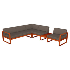 BELLEVIE MODULAR SOFA COMPOSITION 3B-TAUPE GREY CUSHION