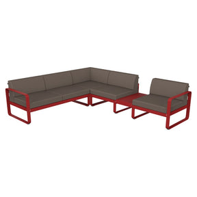BELLEVIE MODULAR SOFA COMPOSITION 3B-TAUPE GREY CUSHION