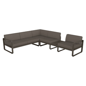 BELLEVIE MODULAR SOFA COMPOSITION 3B-TAUPE GREY CUSHION