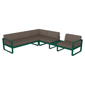 BELLEVIE MODULAR SOFA COMPOSITION 3B-TAUPE GREY CUSHION