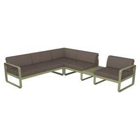 BELLEVIE MODULAR SOFA COMPOSITION 3B-TAUPE GREY CUSHION