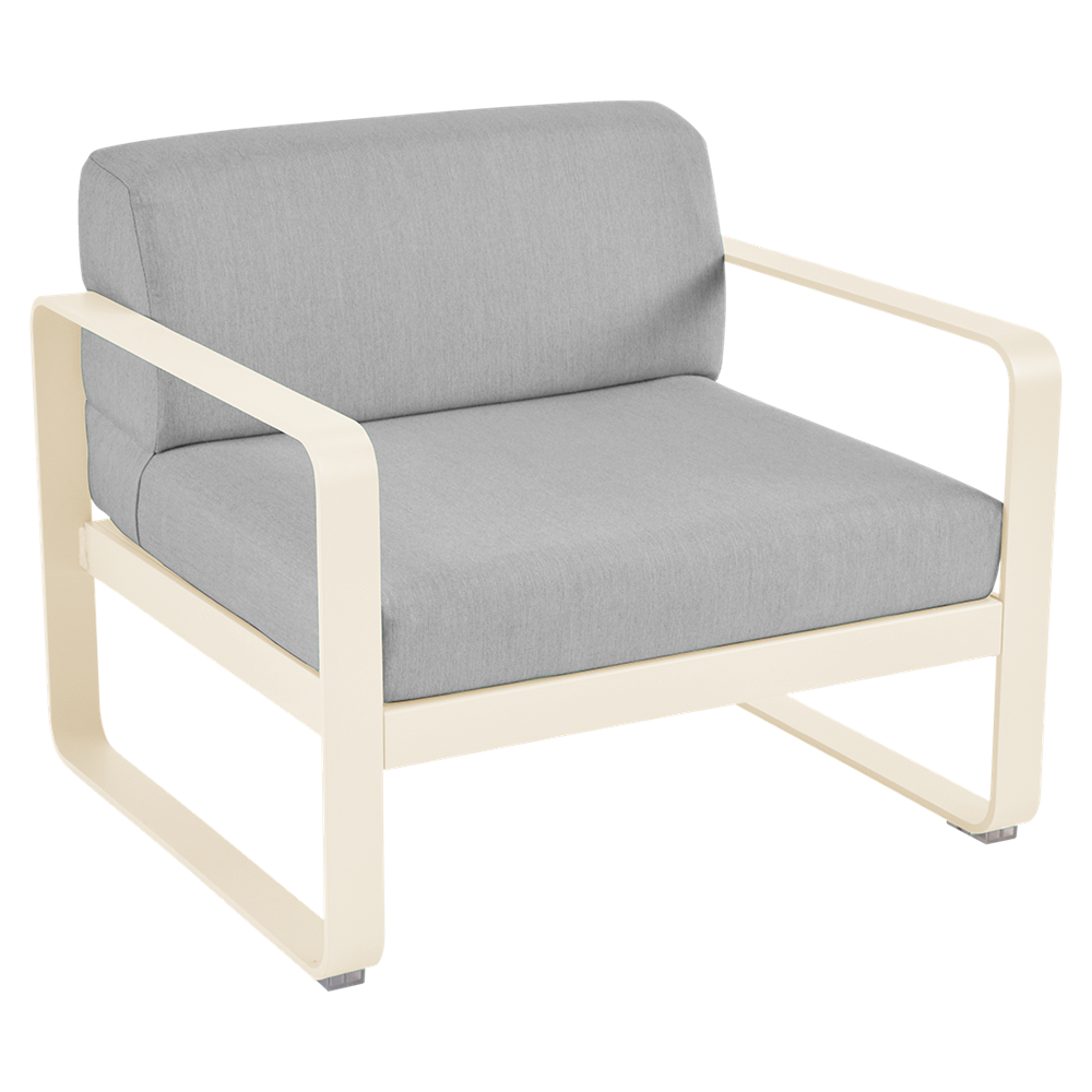 BELLEVIE ARMCHAIR-FLANNEL GREY CUSHION