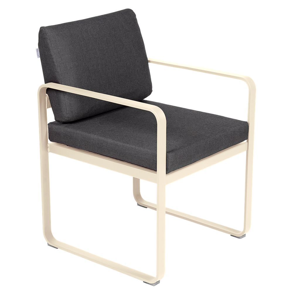 BELLEVIE DINING ARMCHAIR-GRAPHITE GREY CUSHION