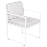 BELLEVIE DINING ARMCHAIR-OFF WHITE CUSHION