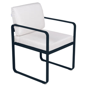 BELLEVIE DINING ARMCHAIR-OFF WHITE CUSHION
