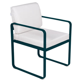 BELLEVIE DINING ARMCHAIR-OFF WHITE CUSHION