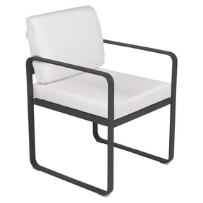 BELLEVIE DINING ARMCHAIR-OFF WHITE CUSHION