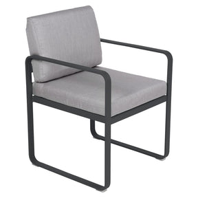 BELLEVIE DINING ARMCHAIR -FLANNEL GREY CUSHION