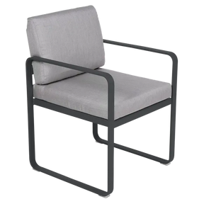 BELLEVIE DINING ARMCHAIR-FLANNEL GREY