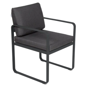 BELLEVIE DINING ARMCHAIR-GRAPHITE GREY