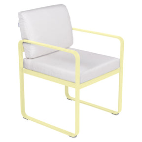 BELLEVIE DINING ARMCHAIR-OFF WHITE CUSHION