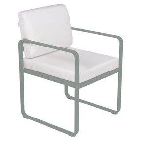 BELLEVIE DINING ARMCHAIR-OFF WHITE CUSHION