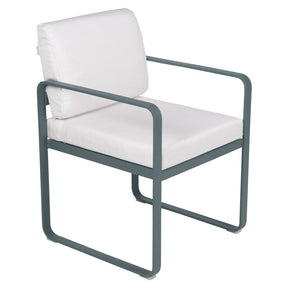 BELLEVIE DINING ARMCHAIR-OFF WHITE CUSHION