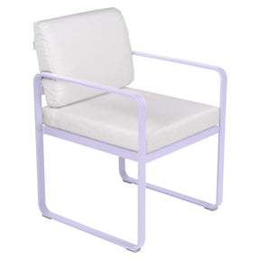 BELLEVIE DINING ARMCHAIR-OFF WHITE CUSHION