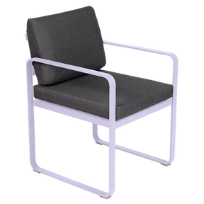 BELLEVIE DINING ARMCHAIR-GRAPHITE GREY