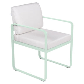 BELLEVIE DINING ARMCHAIR-OFF WHITE CUSHION