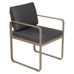 BELLEVIE DINING ARMCHAIR-GRAPHITE GREY