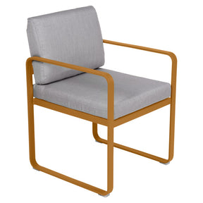 BELLEVIE DINING ARMCHAIR -FLANNEL GREY CUSHION