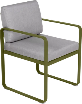 BELLEVIE DINING ARMCHAIR-FLANNEL GREY