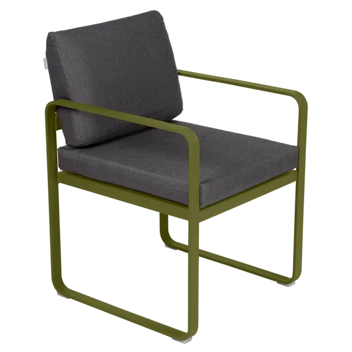 BELLEVIE DINING ARMCHAIR-GRAPHITE GREY