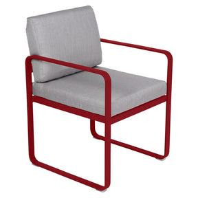 BELLEVIE DINING ARMCHAIR -FLANNEL GREY CUSHION