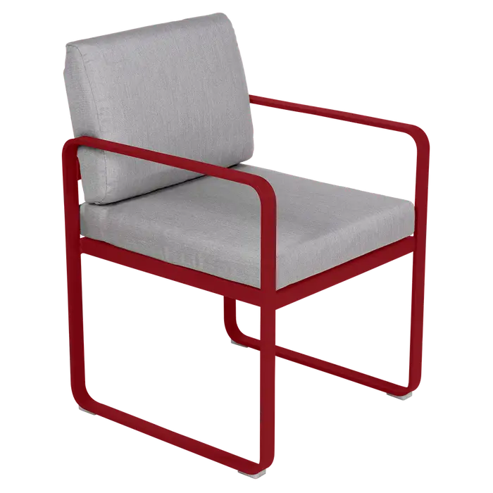 BELLEVIE DINING ARMCHAIR-FLANNEL GREY