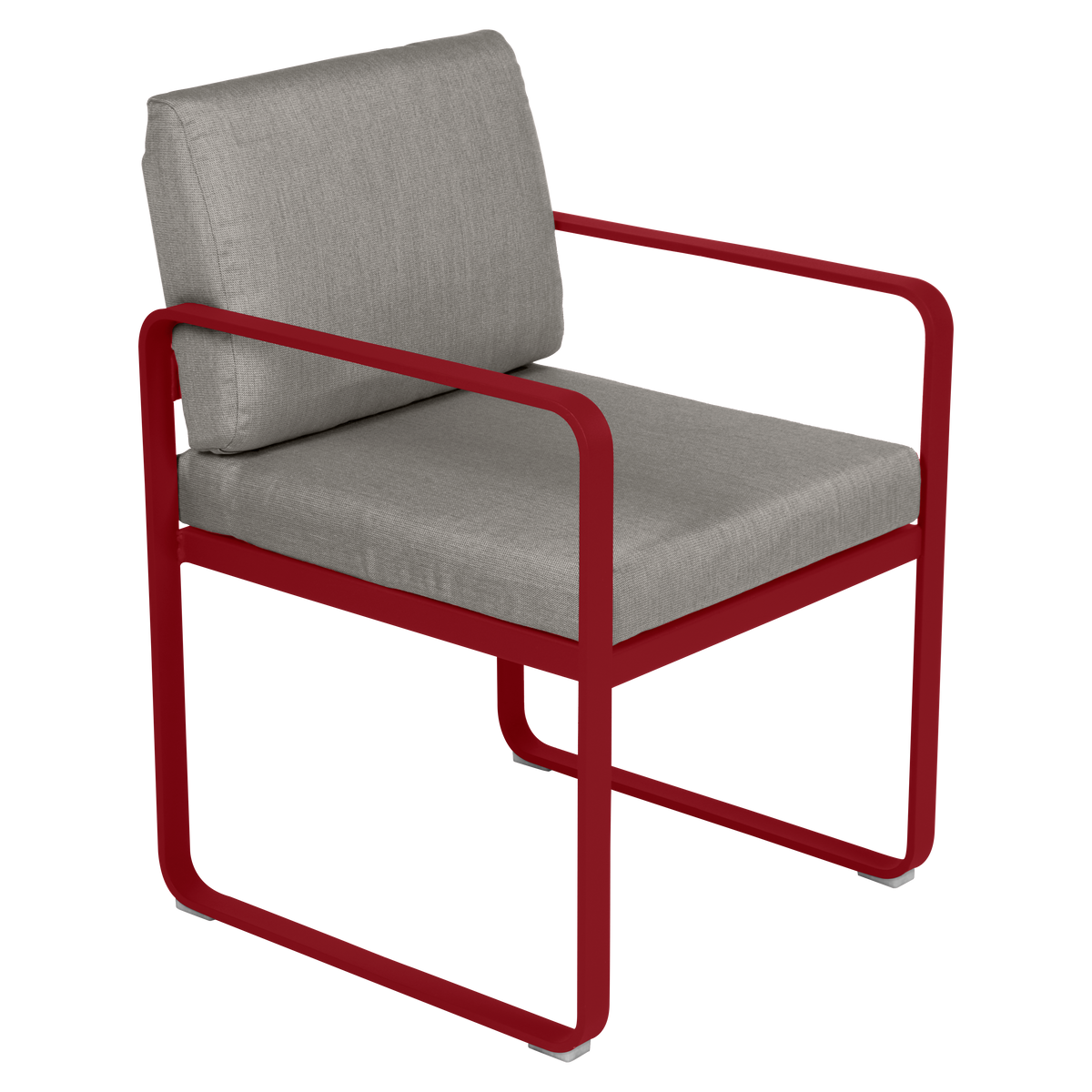 BELLEVIE DINING ARMCHAIR-GREY TAUPE