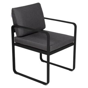 BELLEVIE DINING ARMCHAIR-GRAPHITE GREY