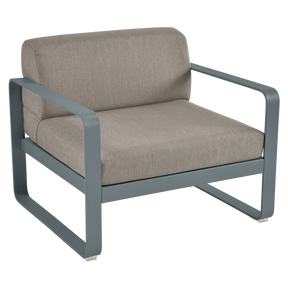 BELLEVIE ARMCHAIR-GREY TAUPE CUSHION