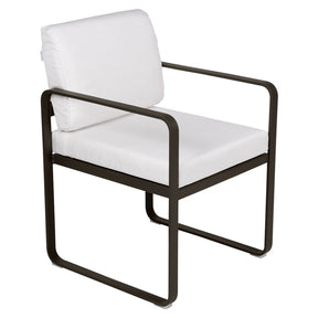 BELLEVIE DINING ARMCHAIR-OFF WHITE CUSHION