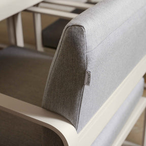 BELLEVIE DINING ARMCHAIR-GREY TAUPE CUSHION