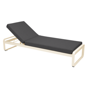 BELLEVIE SUNLOUNGER-GRAPHITE GREY CUSHION