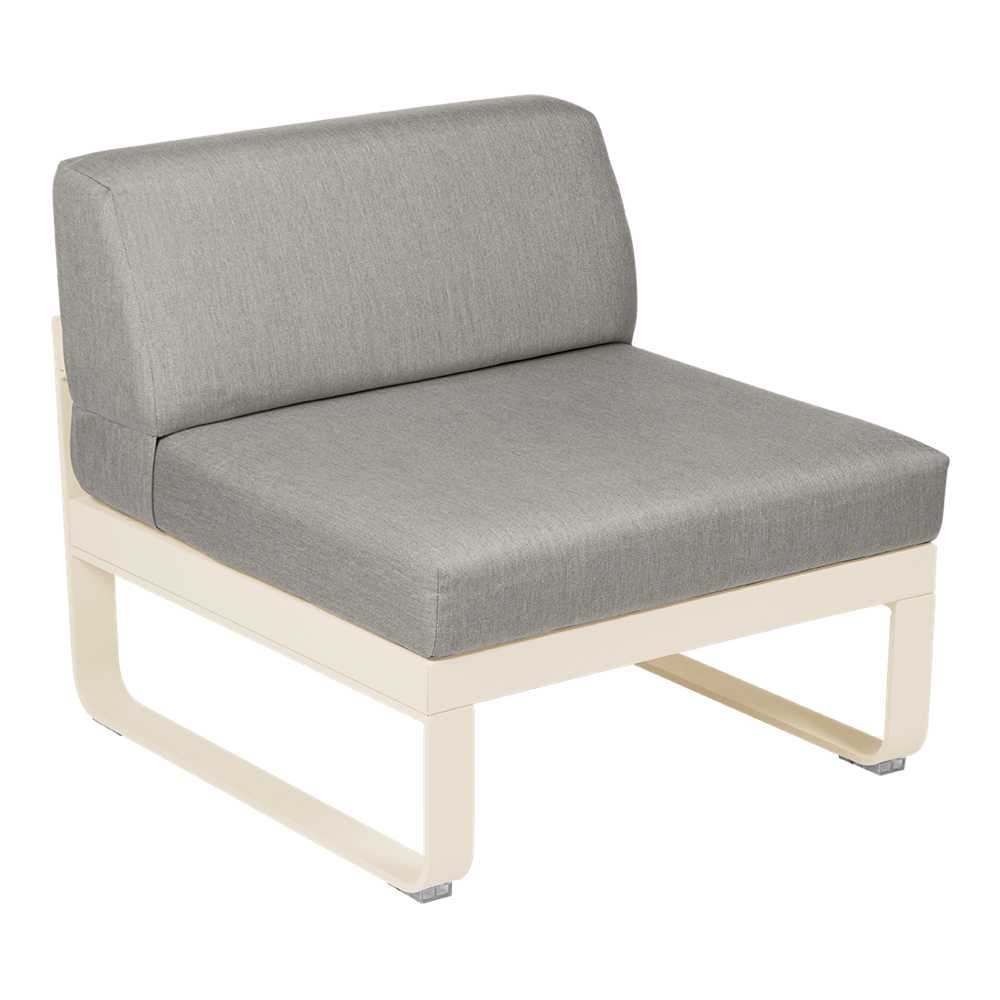 BELLEVIE 1-SEATER CENTRAL MODULE-FLANNEL GREY CUSHION